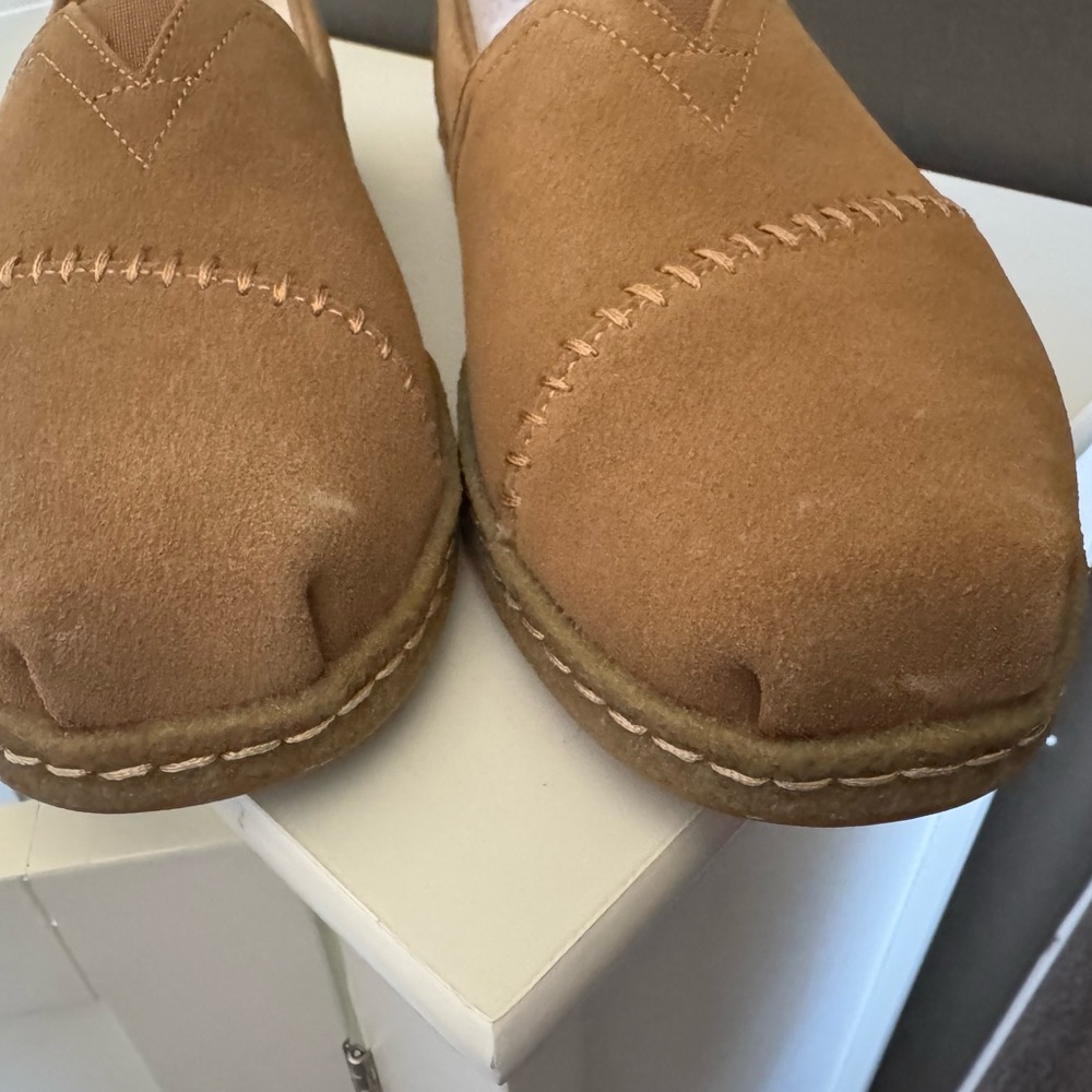 TOMS Women's Brown Suede Loafers - Picture 8 of 11